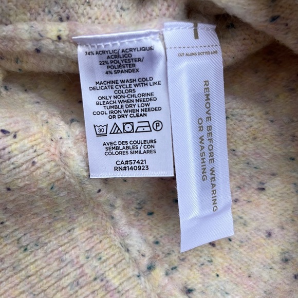 Loft Sweater Poncho Style High Neck - Picture 6 of 8